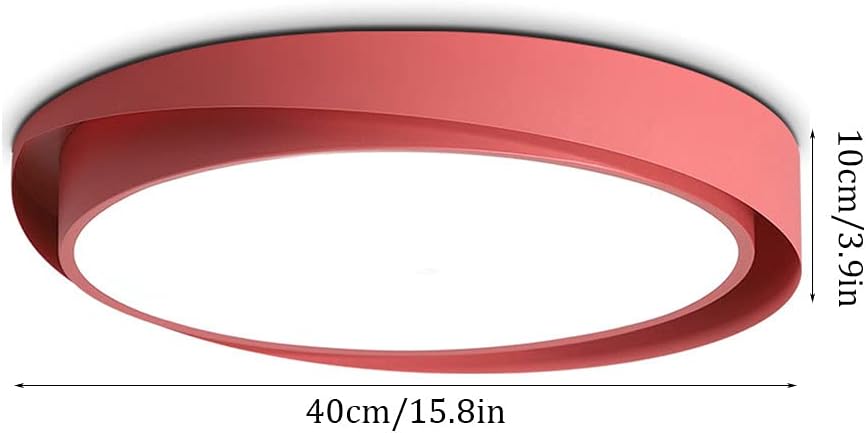 Simple Round Ultra-Thin LED Ceiling Lamp,Flush Mount Ceiling Light,Three-Color Dimming Ceiling Light,Close to Ceiling Light Fixtures,Decorative Lighting for Bedroom Study