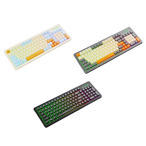 Clavier mécanique ergonomique étanche et rétroéclairé pour ordinateur fixe - 4