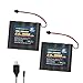 melasta 2 Stücke 4.8V 2200mAh NI-MH AA Akkupack Compatible with SM-2P 2Pin Stecker und USB Ladekabel für RC Truck Cars Fahrzeuge