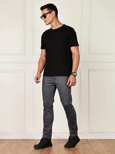 Image of Thomas Scott Men's | Smart Classic | Straight Fit | Mid-Rise | Light Fade | 5 Pockets | Stretchable | Jeans