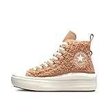 talla converse bebe Color: beige Converse Chuck Taylor Move Platform Sherpa Sneaker Beige para mujer A04259C, beige, 38 EU
