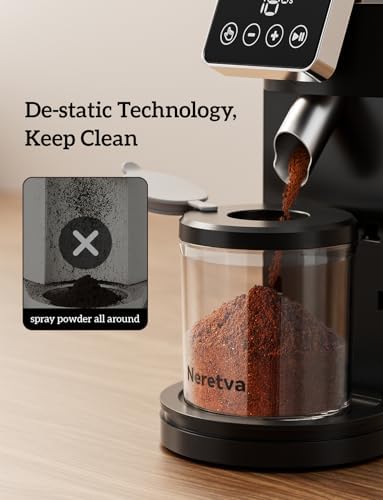 Neretva Stainless Steel Espresso Grinder with Portafilter Holder, Silver — view 3