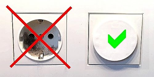 Tapa protectora STECKEL para enchufes Schuko 12 uds contra polvo y salpicaduras 7