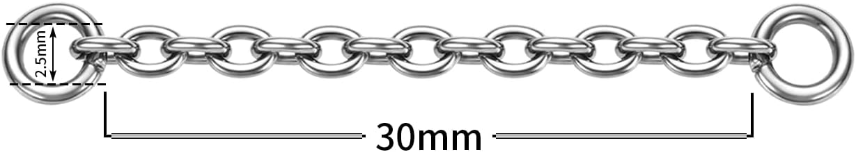 GAGABODY G23 Titanium Tassel Chain Drop Dangle Earrings Huggie for Women Teen Jewelry Making Silver Nose Earring Nipple Piercing Chain Extenders