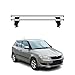 Produktbild Menabo Dachträger Grundtäger kompatibel mit Skoda Fabia mk2 2007-2014 Aluminium 50kg Silber 2tlg Ohne Reling für Fahrradträger, Dachboxen, Skiträger Abschließbar