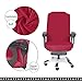 SARAFLORA Office Chair Cover- Medium, Red- Removable Computer Chair Cover for Office Chair with Zipper for Universal Rotating Chair Desk Chair Cover Chair Seat Washable Protector for Pets