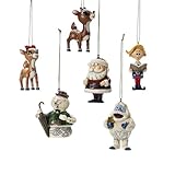 Enesco Rudolph Jim Shore Christmas from Set of 6 Character Ornaments Christmas 2.5 in
