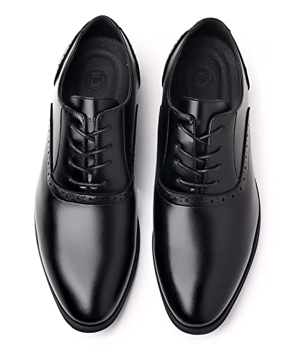 Dadawen Men's Leather Lined Dress Shoes Formal Business Shoes Classic Lace-Up Oxfords Black Us Size 6 #TOP2