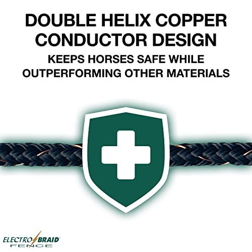 Electrobraid Pbrc1000B2-Eb Horse And Livestock Electric Fence Wire Conductor Reel, 1000-Feet #TOP3