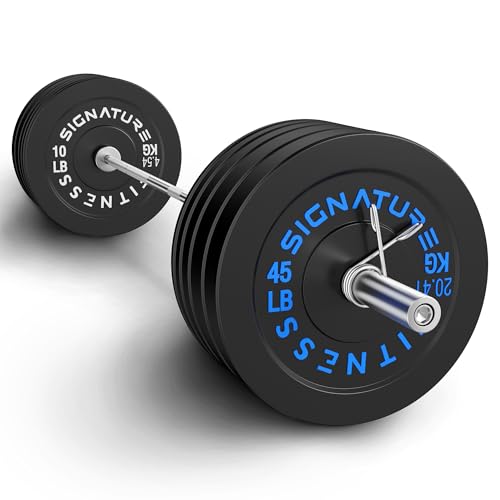 Fitvids Olympic Bumper Plates Set, 2″ Weight Plates for Strength Training & Weightlifting, Paris or Set or Set with Barbell, Multiple Options