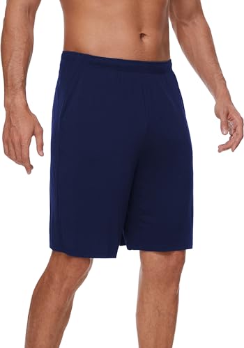 WiWi Viscose from Bamboo Pajama Short for Men Soft Knit Sleep Bottoms Summer Lounge Short Pants Cool Loungewear S-XXL2