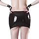 Rubberfashion Latex Strapsgürtel - Strumpfhalter für halterlose Rubber Strümpfe für Damen und Herren schwarz 0.4mm XL