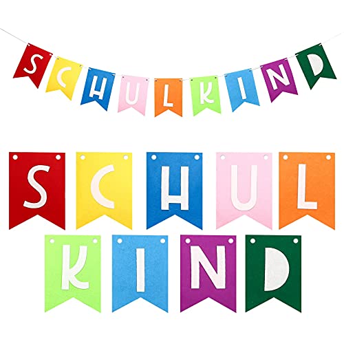 Deko Einschulung Junge, Deko Einschulung Mädchen, Girlande Einschulung, Schulkind Girlande, Deko Einschulung Mädchen, Schuleinführung Deko für Schulbeginn Zurück Zur Schule Erster Schultag