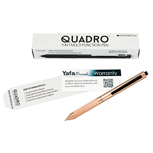 MONTEVERDE USA Quadro 4-in-1 Multifunction Pen Copper (MV35513) - Thumbnail 6