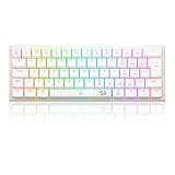 TECLADO MECANICO GAMER REDRAGON ANIVIA BRANCO RGB COM SWITCH AZUL ABNT-2