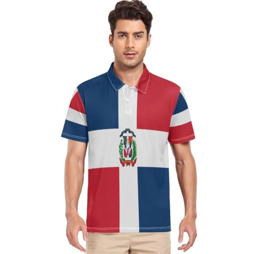 Polo de golf République dominicaine homme col polo sport