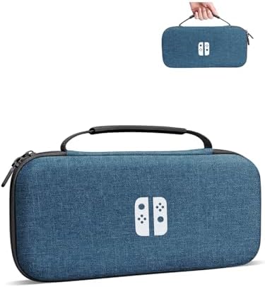 （21:30時点） 【2025年新発】 Switch2 ケース 高密度EVA防水 耐衝撃 ハードシェル スイッチ 2 ケース ゲームカード12枚収納 兼容Switch/有機ELモデル 収納バッグ ポーチ コンパクト 軽量 全面保護 保護カバー ポータブル 持ち運び 旅行 (ブルー)
