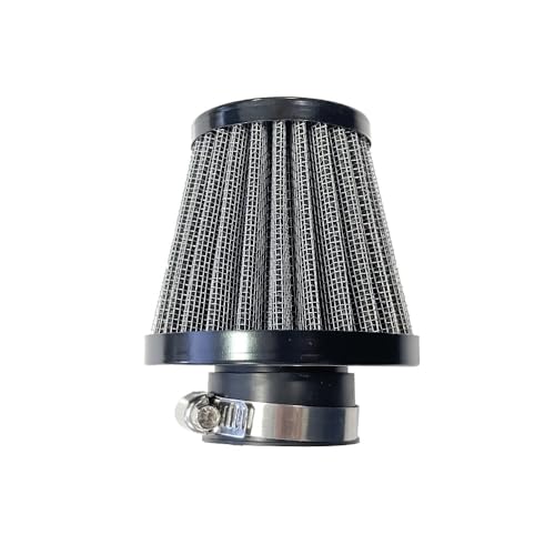 BCR HOKIO Filtro Aria A Cono Racing Hokio Universale per moto motociclette scooter con Attacco 38mm Dritto filtro aria lavabile e riutilizzabile Design a doppio strato in acciaio inossidabile e garza