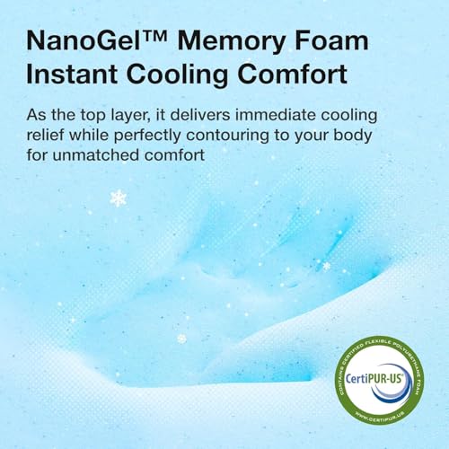 Image of Novilla King Size Mattress, 12 inch King Mattress in a Box, Gel Memory Foam Mattresses for Cooling Night Sleep, Comfort Support and Pressure Relief, CertiPUR-US Certified