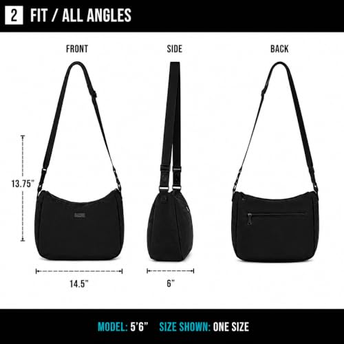 Image of Reebok Womens Crossbody Bag - Lightweight Stylish Nylon Quilted and Non-Quilted Everyday Crossbody Sling Bags for Women