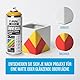 INRAL Sprühlack - Reinweiß glänzend RAL9010 Universal Sprühfarbe 400ml. Spraydose für Metall, Kunststoff, Holz & Stein - Hochdeckende, Regen- und UV-beständige Farbspray für Innen- & Außenbereich