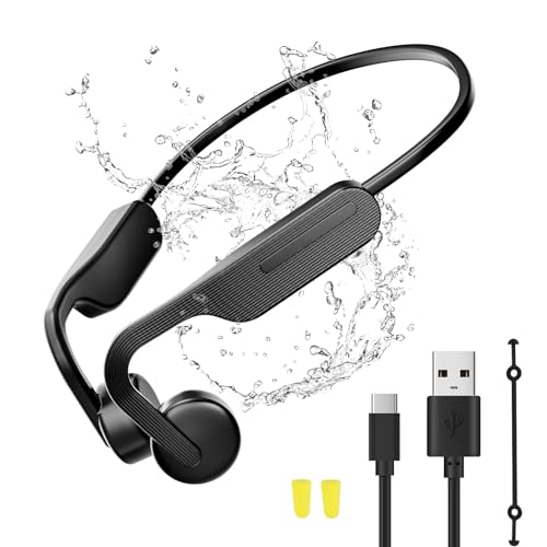 sayrelances Bone Conduction Headphones Bluetooth,Wireless Running Headphone with Built-in Mic,Waterproof Open Ear Headphones,8 Hours Playtime Sports Headphones for Gym, Running, Cycling, Audiobooks