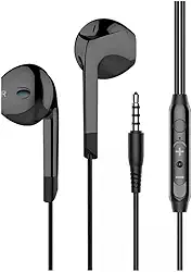 Fone de Ouvido P2 Earbud 3ª Geração - Som Intra-Auricular com Microfone Integrado. Compatível com Celulares, Tablets, Notebooks, PCs e Dispositivos de Áudio P2. (Preto)
