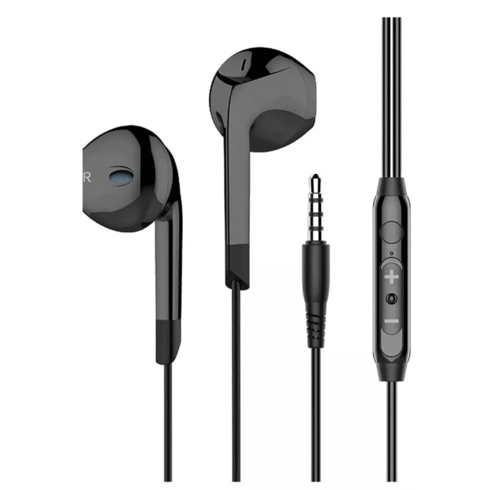 Fone de Ouvido Com Fio P2 Com Microfone Celular e PC 3G Preto