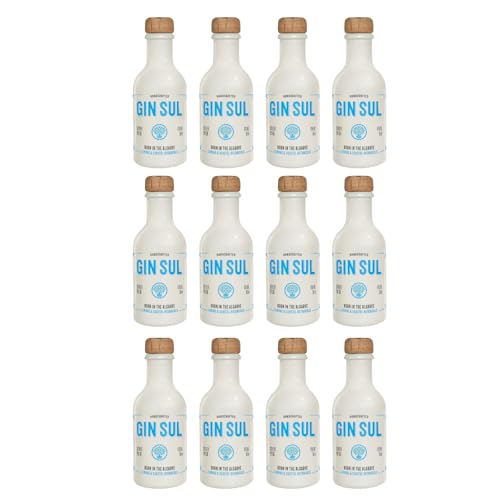 Gin Sul – 12 x 5 cl Hamburger handcrafted Premium Dry Gin 43{7c58d30c5fc530d182df1e265a351a461c11ac0ecf1df63349d78229340ca694} Vol. Aromen von Wacholder & Zitronen aus Portugal - Die miniatur Tasting Flasche Gin Sul – 12 x 5 cl Hamburger handcrafted Premium Dry Gin 43{7c58d30c5fc530d182df1e265a351a461c11ac0ecf1df63349d78229340ca694} Vol. Aromen von Wacholder & Zitronen aus Portugal - Die miniatur Tasting Flasche