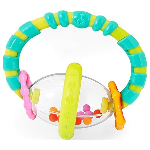 Bright Starts Baby Rattle & BPA-Free Teether Toy, Ages 3 Months+