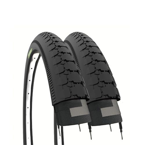 ✅ 2 COPERTONI 26 X 2 X 1 3/4 (54-571) | Pneumatici Neri a marchio Ecovelò