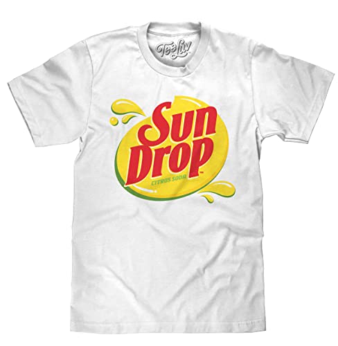 Amazon.com: Tee Luv Men's Sun Drop Citrus Soda Shirt, White, S