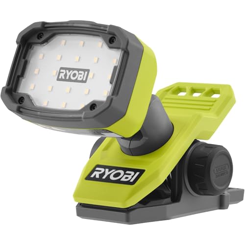RYOBI - Lampe sur Pince 4V USB Lithium RLC4-0 - 1000 Lumens Orientable - Pour Établi, Bureau, Mécanique Auto, Lecture & Précision - Batterie non incluse