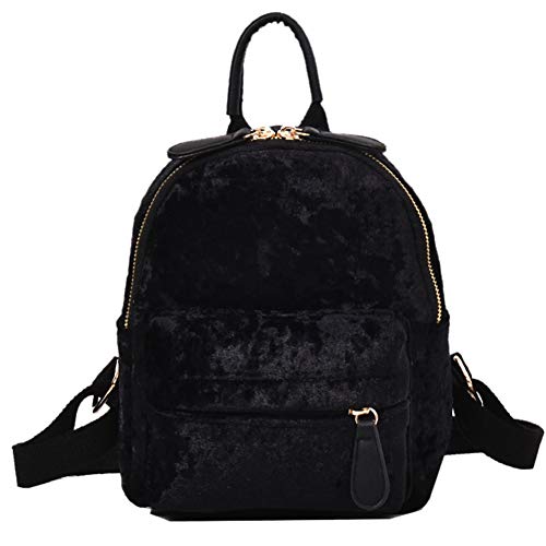 KSPIUTTRE Mochila Mujer Moda Mini de Terciopelo Bolsa Mochilas Lindas para niñas pequeña