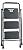 Elevon Folding Step Stool with Wide Anti-Slip Pedal, ?330?lbs Sturdy Steel Ladder, 3-Step