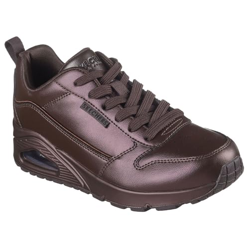 Skechers UNO Galactic Galactic GalSneaker für Damen, Chocolate Duraleather Jersey, 38.5 EU – Ansicht 1