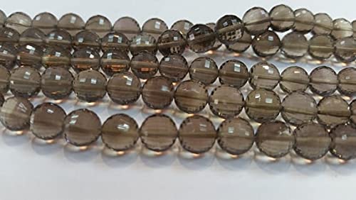 Quartz fumé facetté 7mm LKBEADS perles rondes de lithothérapie pour création