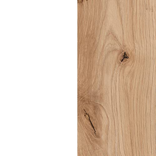 Miniatura 9 de Duehome Conjunto De Salon Reversible, Mueble De Salon, Modulos De Comedor, Modelo Kate, Acabado En Roble Nodi Y Blanco Artik, Medidas: 221 Cm Ancho X 44 Cm Alto 40 Cm Fondo