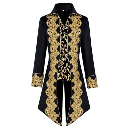 Veste queue-de-pie victorienne haut de gamme pour cosplay steampunk