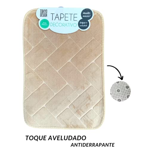 Tapete De Banheiro Antiderrapante Supersoft Super Macio (Cinza)