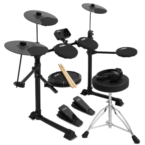 Bateria Eletrônica Profissional Midi Preta Voik VIBE-500