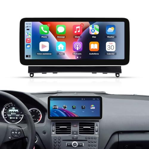 10.25 Inch Android AUTO Touchscreen for Mercedes Benz C Class W204 from 2008 to 2010 with NTG4.0 Linux System