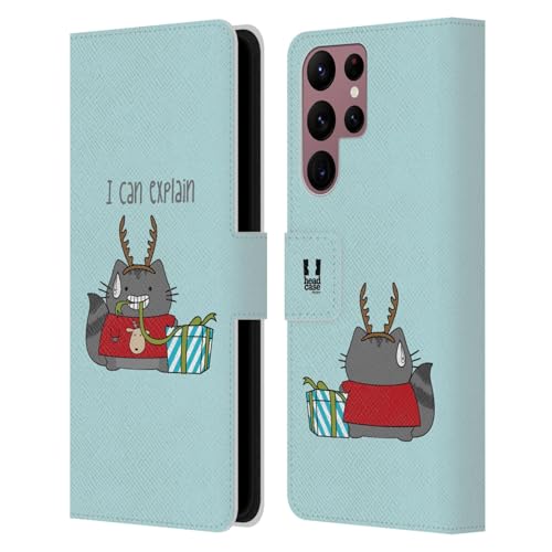 Funda Samsung Galaxy S22 Ultra 5G tipo libro antiarañazos con diseño navideño de Wilbur 1