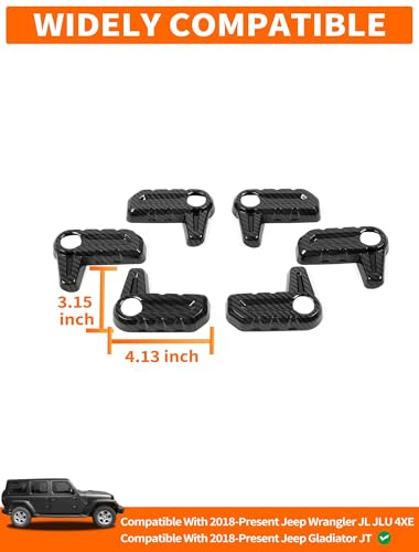 image for Savadicar Carbon Fiber Interior Accessories - Hardtop Latches Trim Cov