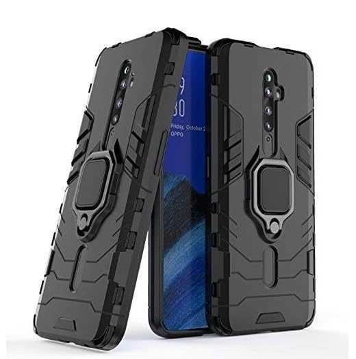 OneLike 360° Rugged Armor Shockproof Slim Drop Full Body Protection Robot Ring Phone Back Cover for Oppo Reno2 F - Black (B0CLDZBLM1) Amazon Price History, Amazon Price Tracker