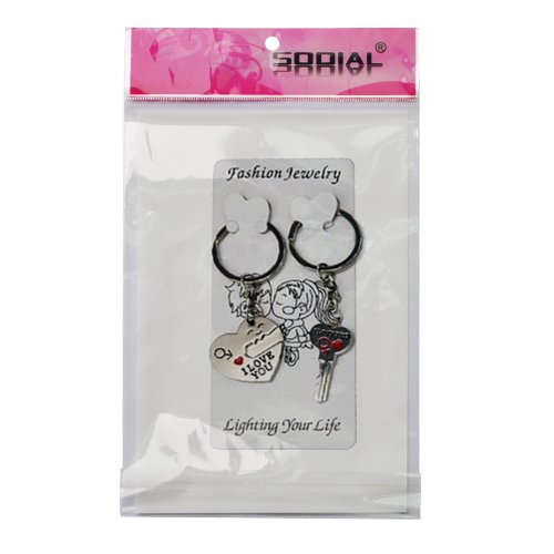 Toogoo Arrow & I Love You Heart & Key Lovers Couple Key Chain Ring Keychain Keyring Keyfob Lover Gift #TOP4
