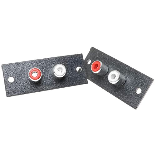 Conector RCA 5 piezas negro para panel miniatura 6