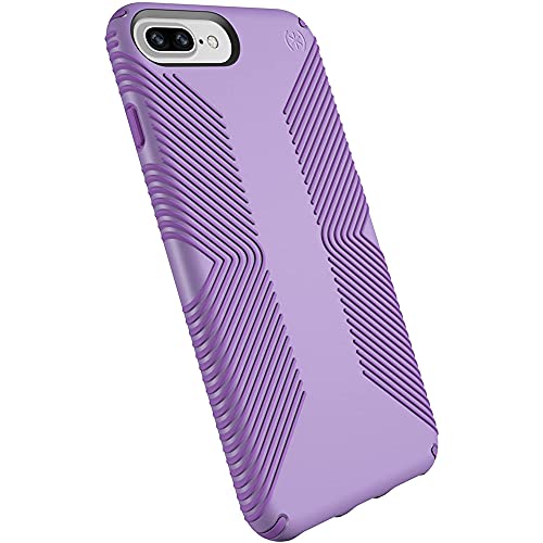 Speck Products Presidio Grip Case for iPhone 8 Plus (Also fits 7 Plus and 6S Plus/6 Plus), Aster Purple/Heliotrope Purple