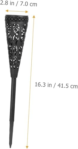 Miniatura 3 de Didiseaon 4 unids luz solar de césped luces solares al aire libre jardín luces jardín iluminación jardín poste valla luces jardín jardín luces