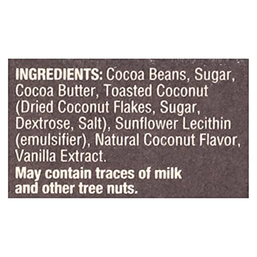 Madecasse 63 Percent Toasted Coconut Dark Chocolate Bar, 2.64 Ounce #TOP2